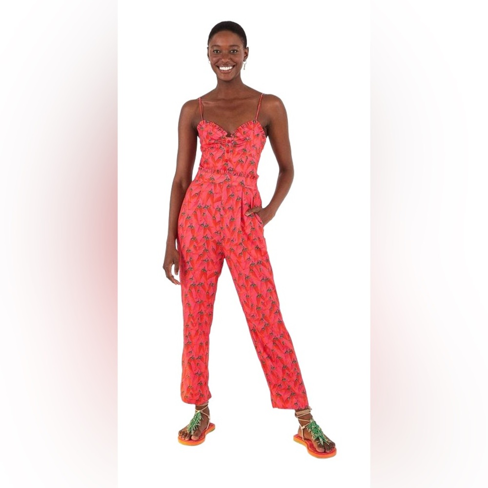 FARM Rio Red Jumpsuit